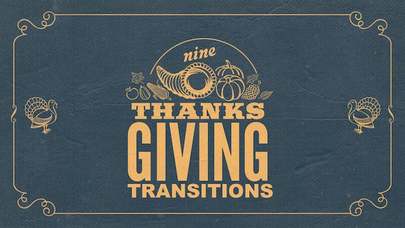 9 Thanksgiving Video Transitions